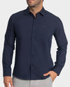 Camisa manga larga fondo entero para hombre
